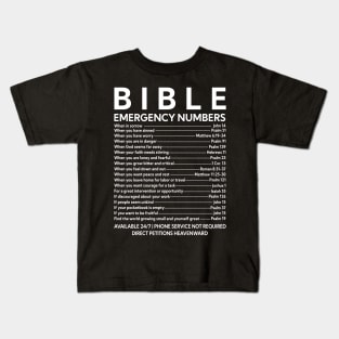 Bible emergency number Kids T-Shirt